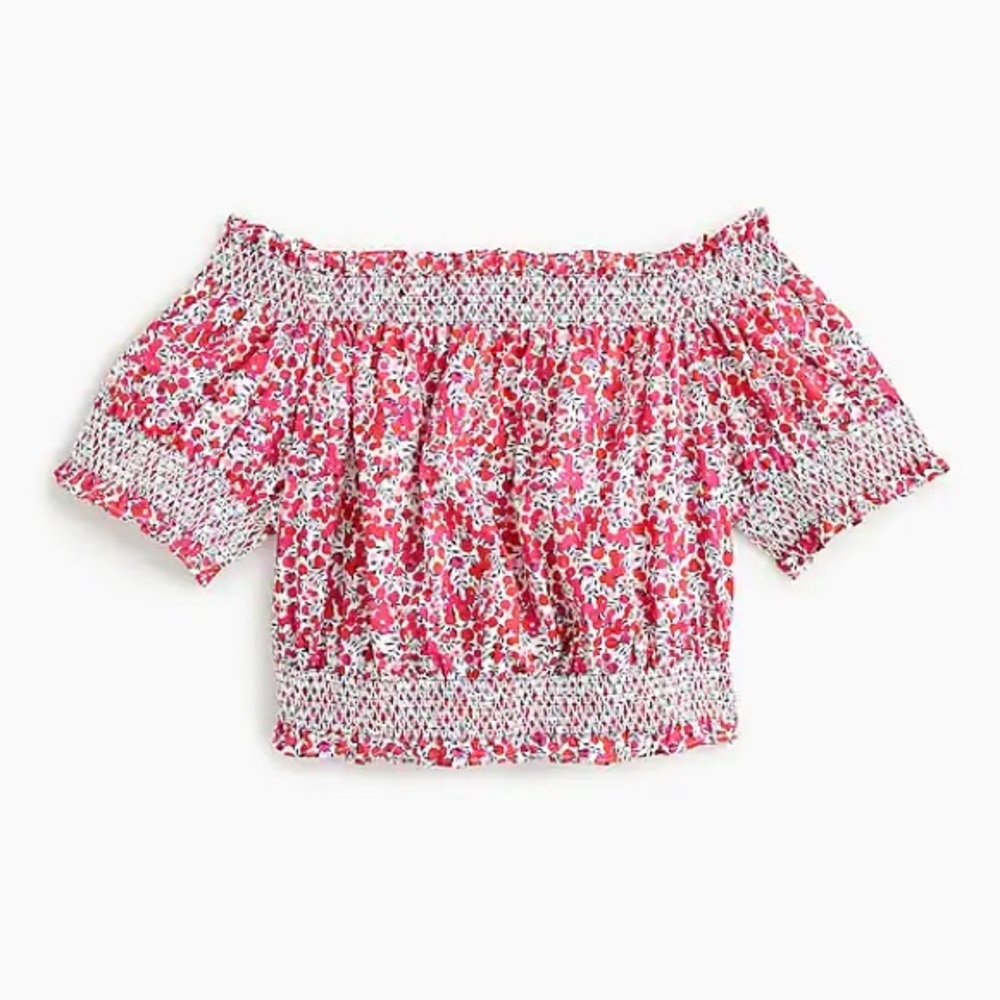 J. Crew cropped top in Liberty Wiltshire print NWT